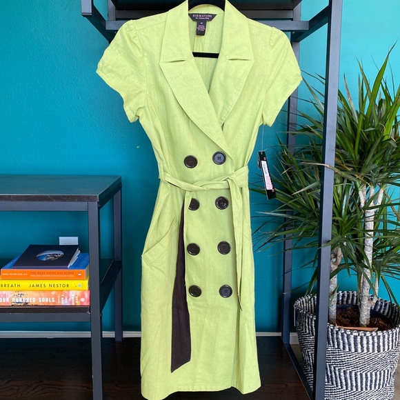 Robbie Bee Dresses & Skirts - NWT Signature by Robbie Bee Belted Shirt Dress